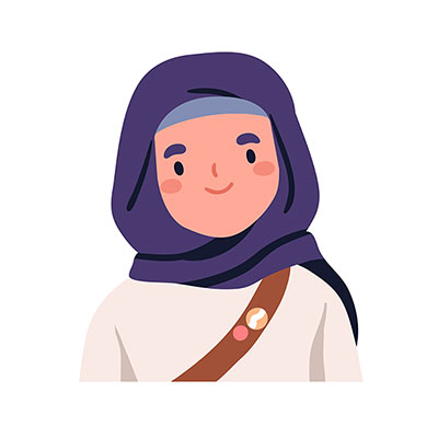 وکتور بانوی با حجاب