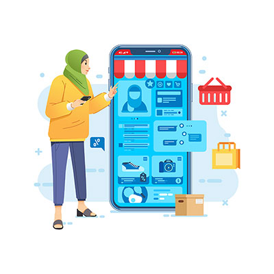 وکتور فروشگاه اینترنتی