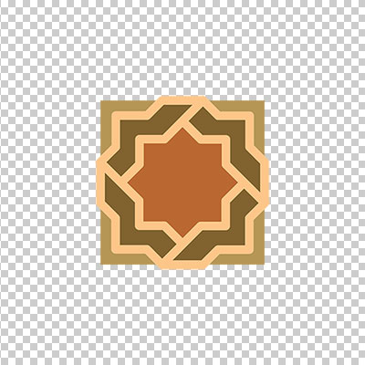 عکس برش خورده اسلیمی و تذهیب حاشیه چند ضلعی