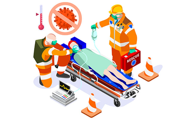 وکتور کادر پزشکی مقابله با ویروس کرونا
