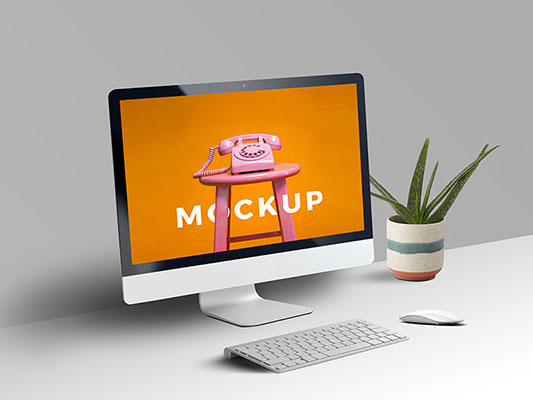 موکاپ دسکتاپ کامپیوتر