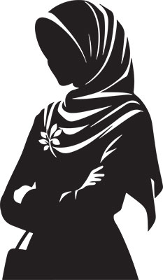 وکتور بانوی با حجاب