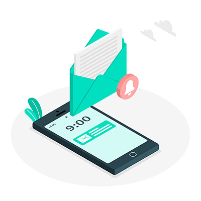وکتور پیام تلفن همراه