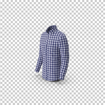 عکس برش خورده سه بعدی پیراهن مردانه