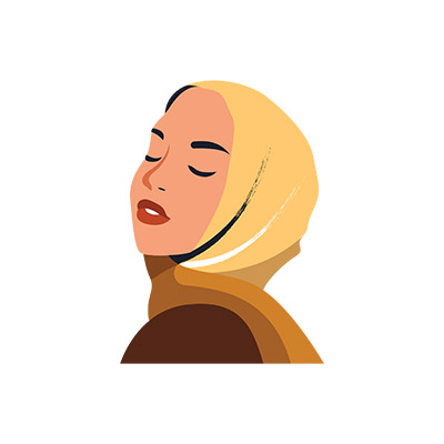 وکتور زن مسلمان