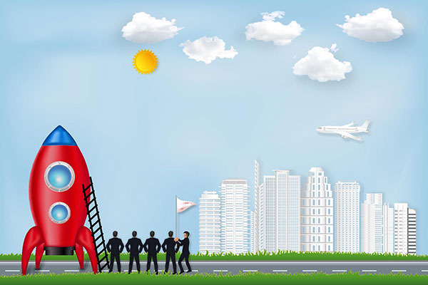 وکتور کاراکتر کارآفرینی و همفکری