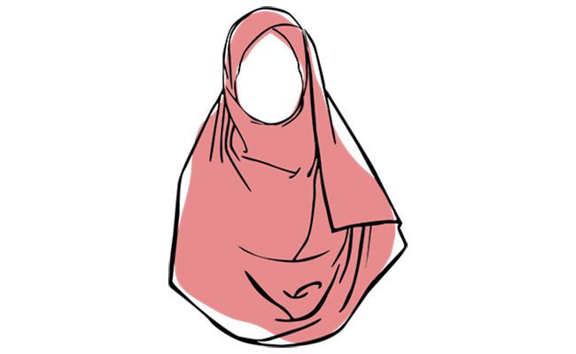وکتور زن با حجاب