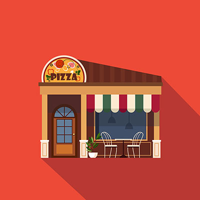 وکتور پیتزا فروشی