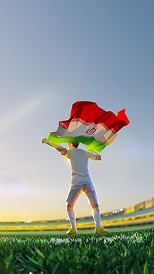 عکس پرچم تیم ملی فوتبال ایران