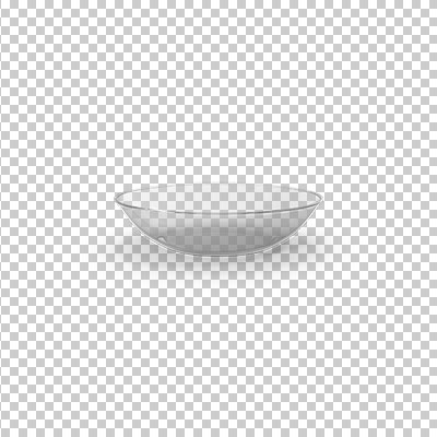 عکس برش خورده سه بعدی ظرف شیشه ای