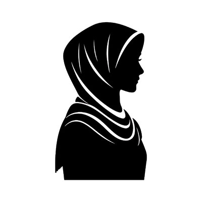 وکتور بانوی با حجاب