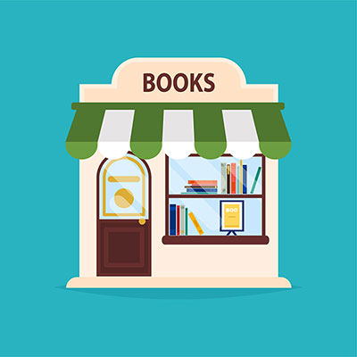 وکتور کتاب فروشی