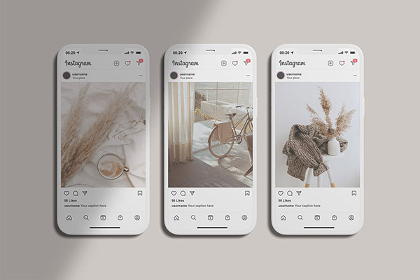 طرح موکاپ اینستاگرام
