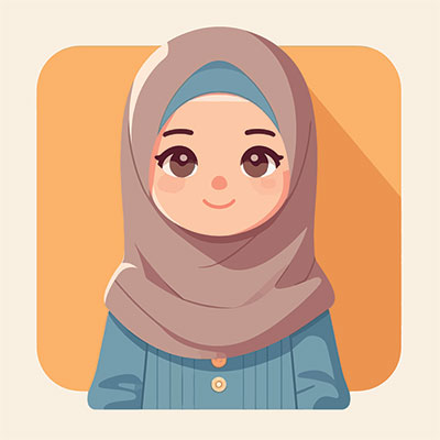 وکتور دانش آموز دختر