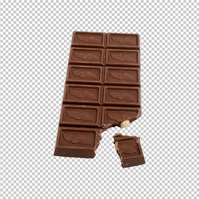 عکس برش خورده شکلات تلخ