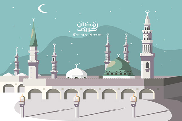 وکتور مسجد حضرت محمد (ص)