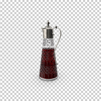 عکس برش خورده سه بعدی ظرف سرکه