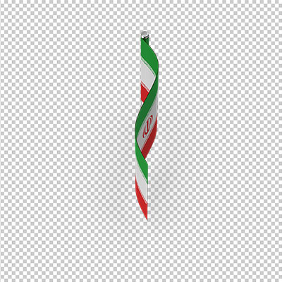 عکس برش خورده سه بعدی پرچم