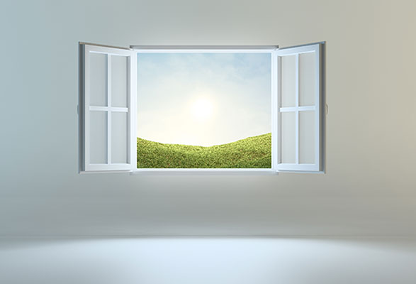 عکس پنجره به سوی طبیعت