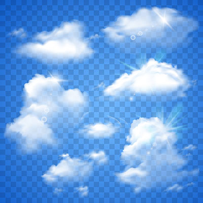 وکتور کاراکتر کاراکتر آسمان پر از ابر