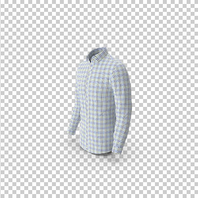 عکس برش خورده سه بعدی پیراهن مردانه