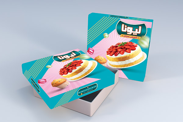 طرح لایه باز جعبه شیرینی