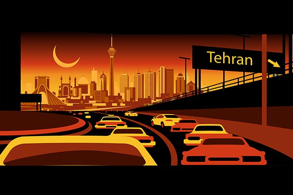 وکتور شهر تهران