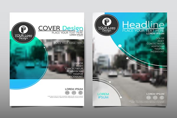 وکتور بک گراند بروشور و کاتالوگ
