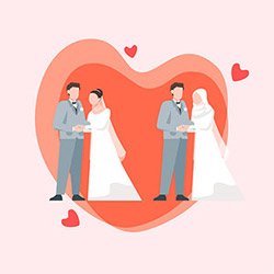 وکتور عروس و داماد