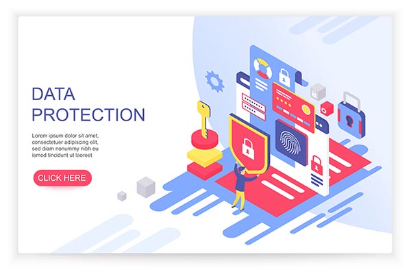 وکتور اسلایدر وب و برنامه امنیت