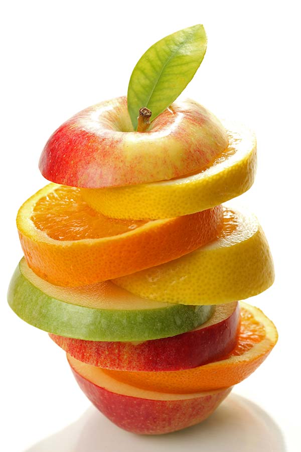 عکس میوه تکه شده