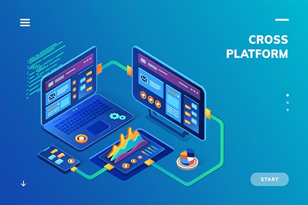 وکتور اسلایدر وب و سکوی متقابل
