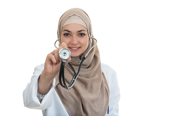 عکس تبلیغاتی پزشک خانم