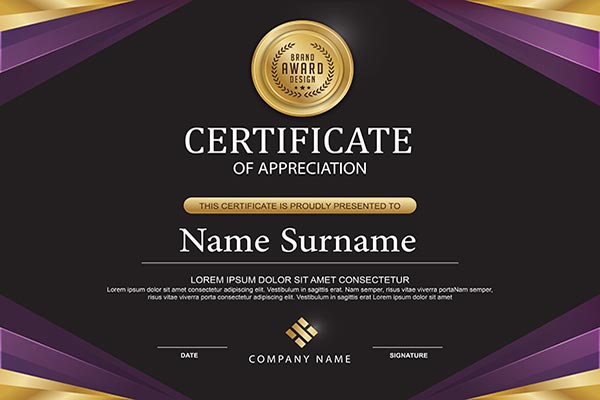 وکتور سرتیفیکیت