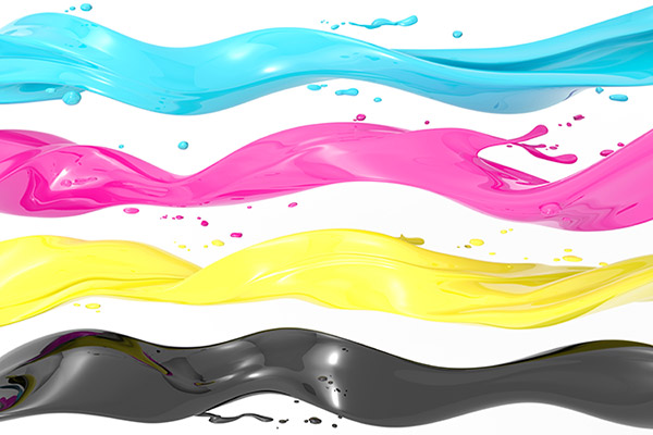 عکس نماد CMYK به شکل آب