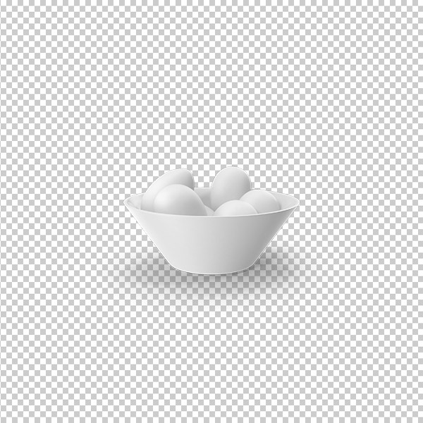 تصویر دوربری سه بعدی تخم مرغ