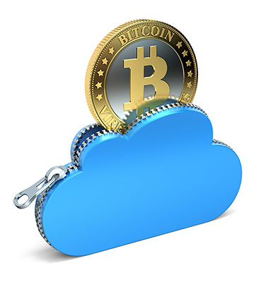 عکس فضای ابری بیت کوین