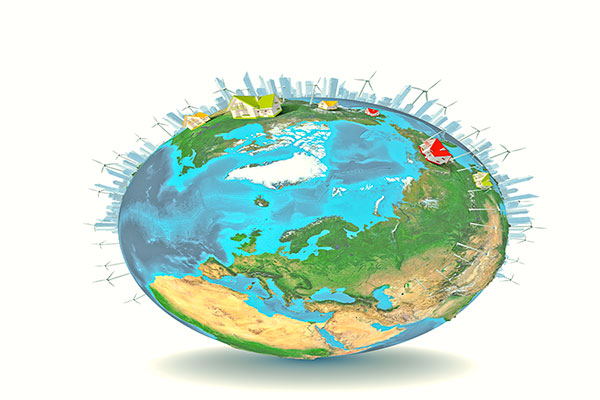 عکس فضاعکس کره زمین و ساختمان