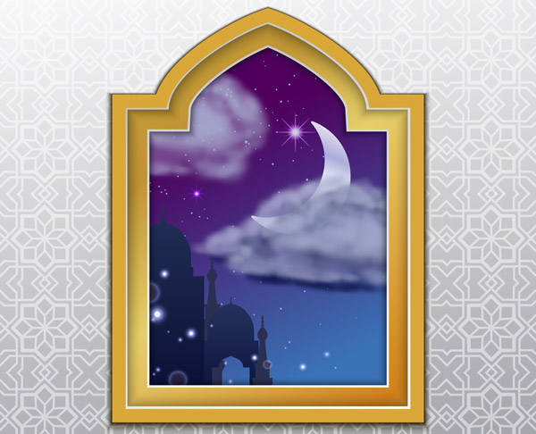 وکتور ماه رمضان