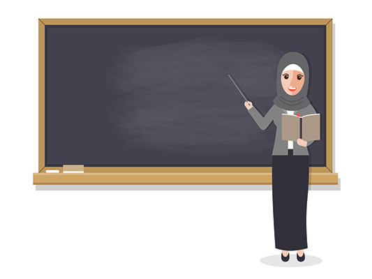 وکتور کاراکتر معلم زن