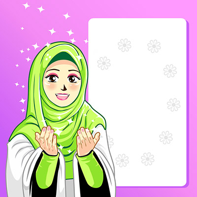 وکتور حجاب و دعا