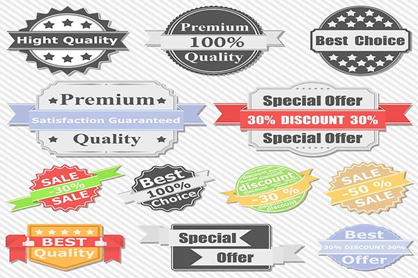 وکتور المان و لیبل های کیفیت و خرید