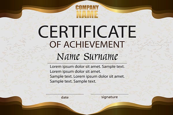وکتور سرتیفیکیت