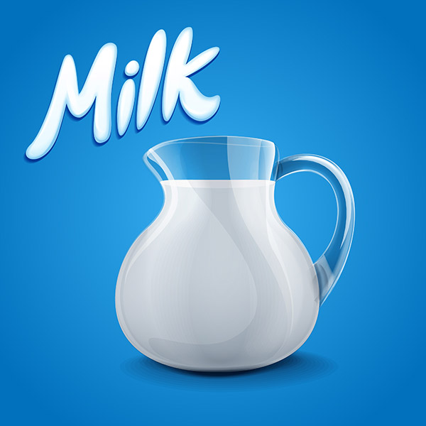 وکتور لیوان شیر