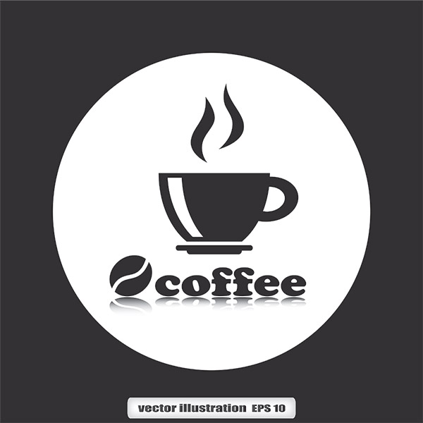 وکتور قهوه داغ