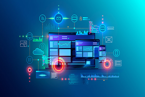 وکتور کامپیوتر دیجیتال