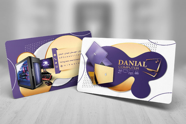 طرح لایه باز کارت ویزیت خدمات کامپیوتر