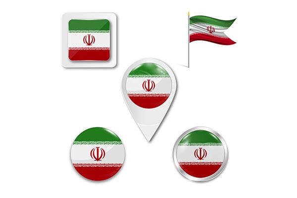 وکتور پرچم ایران و الله