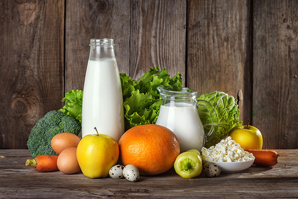 عکس تبلیغاتی صیفی جات و لبنیات