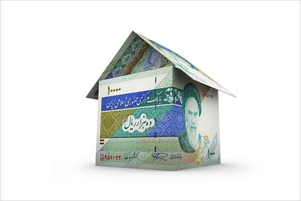 عکس اسکناس هزار تومان به شکل خانه